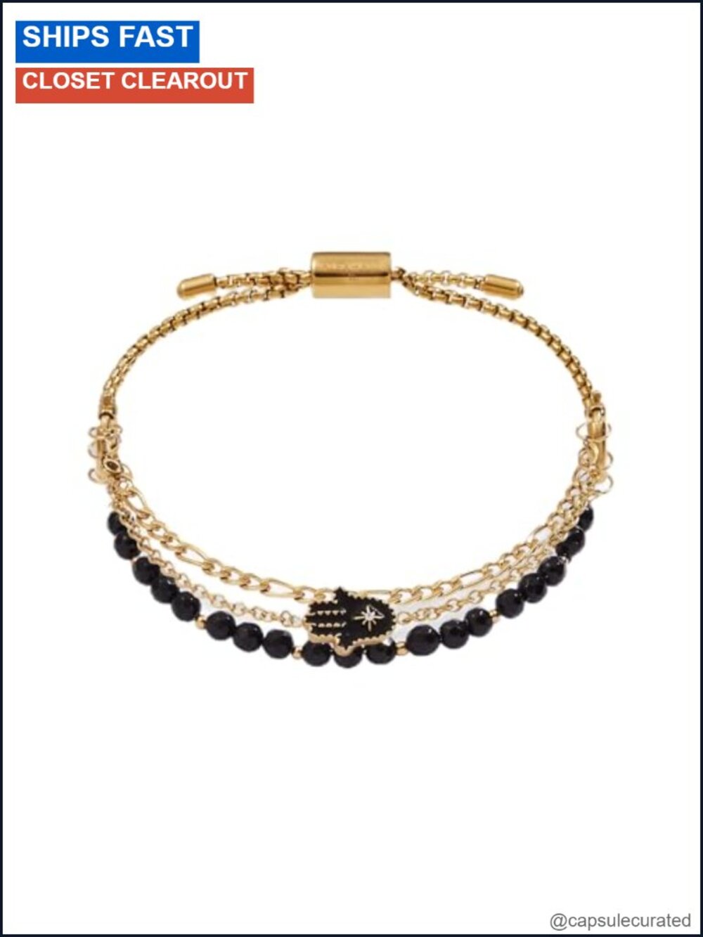 Compass Stranded Bracelet Set Stackable Charm Jewelry